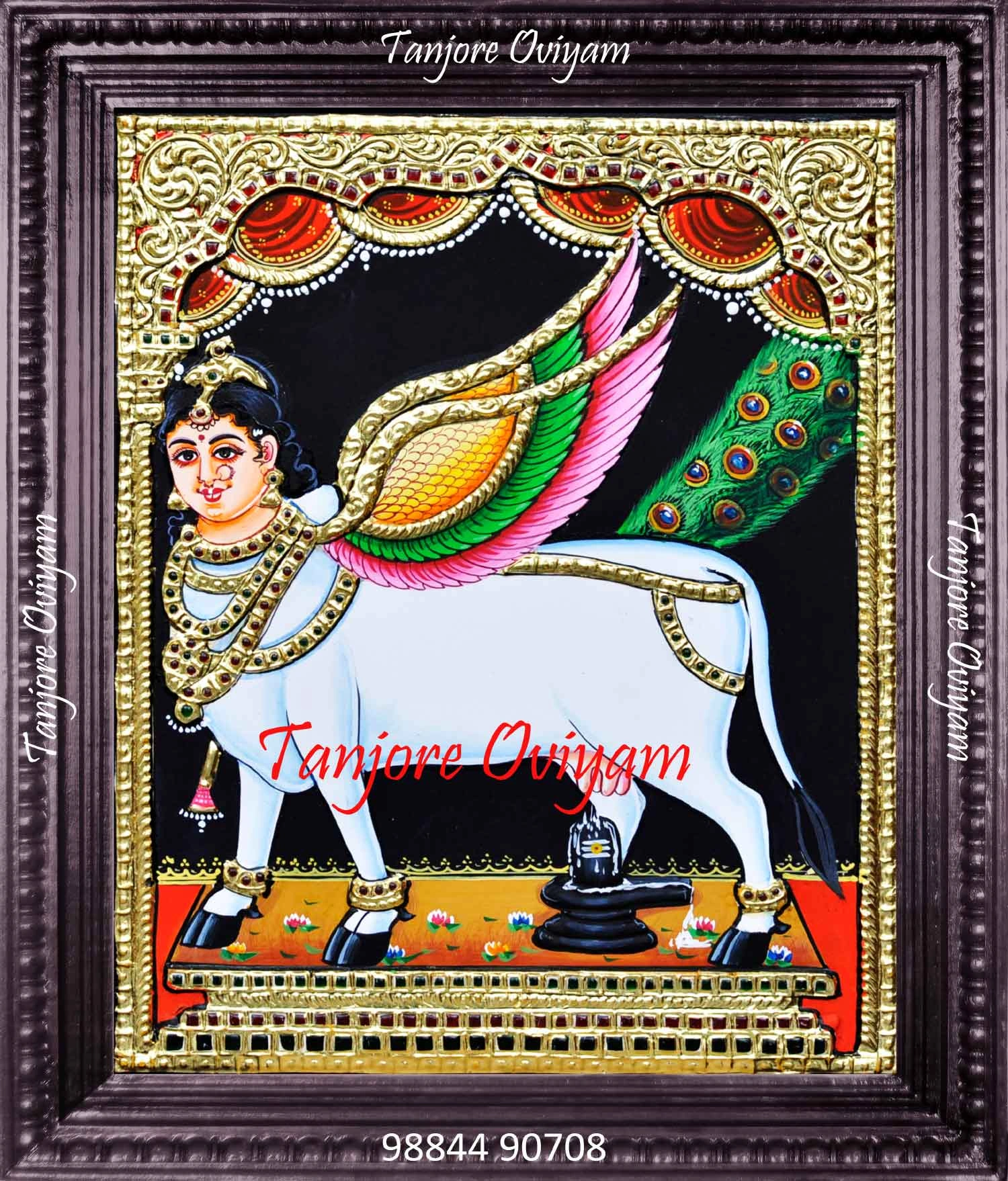 Authentic Kamadhenu Tanjore Painting